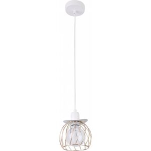 Lampa wisząca Sigma Regge 1 31860 lampa wisząca zwis 1x60W E27 biały / złoty 11645005 5902846819004