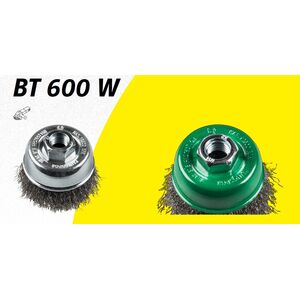 Klingspor K.SZCZOTKA GARNKOWA 100mm M14 BT600W DRUT FALISTY 11740319 4014855433483