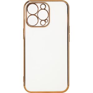 Hurtel Lighting Color Case etui do Xiaomi Redmi Note 11 Pro żelowy pokrowiec ze złotą ramką biały 11833847 9145576253274
