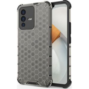 Hurtel Honeycomb etui pancerny pokrowiec z żelową ramką Vivo V23 5G czarny 11873502 9145576257289
