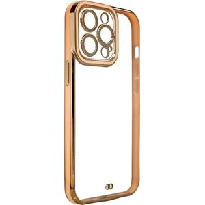 Hurtel Fashion Case etui do Samsung Galaxy A12 5G żelowy pokrowiec ze złotą ramką złoty 11873585 9145576252291