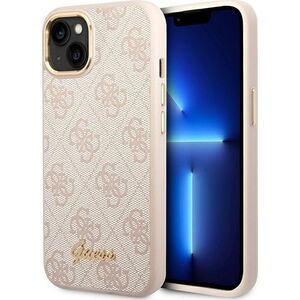 Guess Etui Guess do iPhone 14 6,1" różowy/pink hard case 4G Vintage Gold Logo 11987023 3666339065324