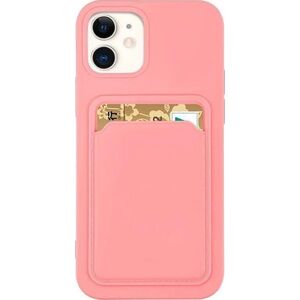 Hurtel Card Case silikonowe etui portfel z kieszonką na kartę dokumenty do Samsung Galaxy A73 różowy 12294487 9145576259979