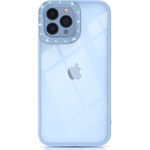 Kingxbar Kingxbar Sparkle Series etui iPhone 13 Pro z kryształami obudowa pokrowiec na tył plecki niebieski 12294837 6959003506139
