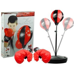 LeanToys Duży Zestaw Bokserski + Rękawice Gruszka Stojak 12300946 5904665998229