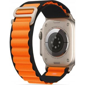 Tech-Protect TECH-PROTECT NYLON PRO APPLE WATCH 4 / 5 / 6 / 7 / 8 / SE / ULTRA (42 / 44 / 45 / 49 MM) BLACK / ORANGE 12322558 9490713930250