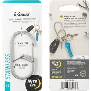 NiteIze Karabinek Nite Ize G-Series Dual Chamber Carab. #4 12363101 94664050723
