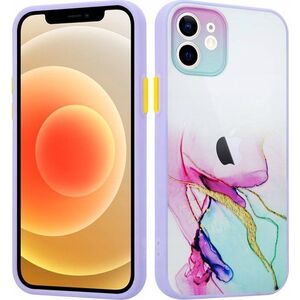 Maxximus MX AQUARELLE IPHONE 12 PRO MIĘTOWO-RÓŻOWY / MINT-PINK 12467572 5901313072522