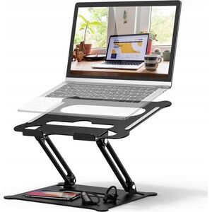 Maxximus MAXXIMUS FOLD PRO LAPTOP STAND GRAY/SZARY, regulowana podstawka 12480483 5901313414094