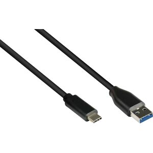 Kabel USB Good Connections USB-A - USB-C 1 m Czarny (GC-M0127) 12510257 4014619366859