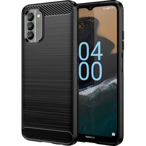Hurtel Carbon Case etui Nokia G400 elastyczny silikonowy karbonowy pokrowiec czarne 12521576 9145576268469