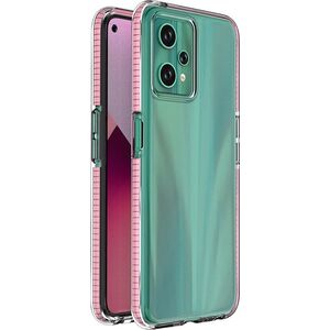 Hurtel Spring Case etui Realme 9 Pro silikonowy pokrowiec z ramką jasnoróżowe 12522708 9145576265178