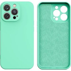Hurtel Silicone case etui iPhone 13 Pro Max silikonowy pokrowiec miętowozielone 12522829 9145576262474