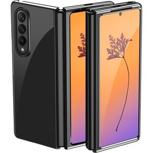 Hurtel Plating Case etui Samsung Galaxy Z Fold 4 pokrowiec z metaliczną ramką czarne 12523006 9145576266960