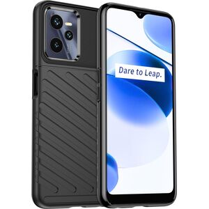 Hurtel Thunder Case etui Realme C35 silikonowy pancerny pokrowiec czarne 12523087 9145576267813