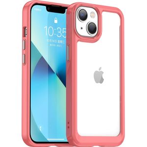 Hurtel Outer Space Case etui iPhone 14 sztywny pokrowiec z żelową ramką czerwony 12523480 5907769311253