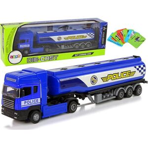 LeanToys Ciężarówka Cysterna Niebieska Policja 30 cm Długości 12532478 5904665999912