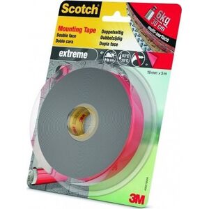 Taśma montażowa SCOTCH®, dwustronna, do ekstremalnych zastosowań na zewnątrz, 19mm x 5m, czarna 12555394 4046719732265