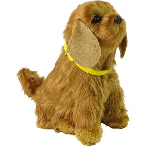 LeanToys Interaktywny Pies Piesek Cocker Spaniel Pluszowy Szczeka Rusza Ogonem 12559134 5905214977382
