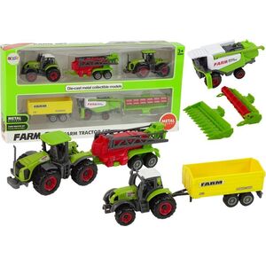 LeanToys Zestaw Maszyn Rolniczych Pojazdów Farmerskich 6 sztuk Traktor 12564164 5905214978037