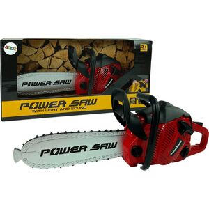 LeanToys Piła Łańcuchowa na Baterie Dla Majsterkowicza Czerwona Dźwięk 12566043 5905214970154