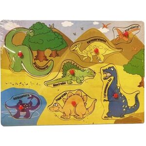 Artyk UKŁADANKA DREWNIANA DINOZAURY 12627762 6937000676918