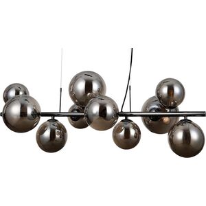 Lampa wisząca Italux Lampa wisząca kulista Canello PND-406007-10A-BCR czarna 12644729 5900644434931