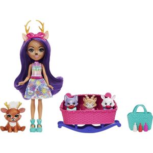 Mattel Enchantimals BFF Reveal Lalka Danessa Deer + zwierzątka niespodzianki HLK84 (HLK83) 12705318 194735114023