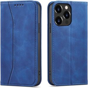 Hurtel Magnet Fancy Case etui iPhone 14 Plus pokrowiec z klapką portfel podstawka niebieskie 12718363 9145576263761