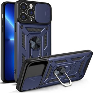 Hurtel Hybrid Armor Camshield etui iPhone 13 Pro Max pancerny pokrowiec z osłoną na aparat niebieskie 12718617 9145576268018