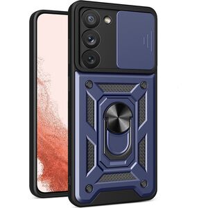 Hurtel Hybrid Armor Camshield etui do Samsung Galaxy S23+ pancerny pokrowiec z osłoną na aparat niebieskie 12741097 9145576272787