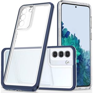 Hurtel Clear 3in1 etui do Samsung Galaxy S23+ silikonowy pokrowiec z ramką niebieskie 12741106 9145576272695