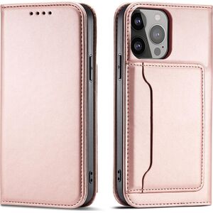Hurtel Magnet Card Case etui Samsung Galaxy S23+ pokrowiec z klapką portfel podstawka różowe 12741391 9145576271100