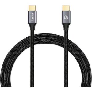 Kabel USB T-Phox USB-C - USB-C 1 m Czarny 12744646 6974670441897