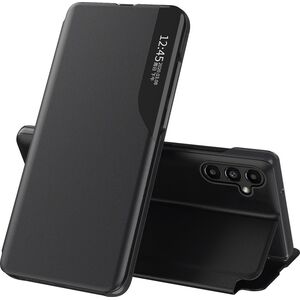 Hurtel Eco Leather View Case etui do Samsung Galaxy A14 z klapką podstawka czarne 12747662 9145576270059
