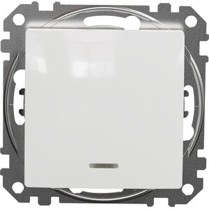 SCHNEIDERE Łącznik krzyżowy Schneider Sedna Design SDD111107L z podświetleniem biały Design & Elements 12759041 3606481478146