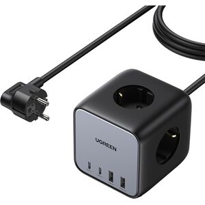 Listwa zasilająca Ugreen CD268 3 gniazda 1.8 m czarna (60113) 12809200 6957303861132
