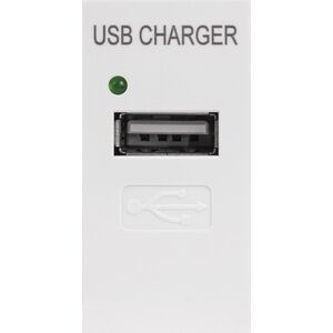 Maclean Gniazdo USB z ładowarką Maclean MCE727W pojedyncze, 1A, białe 12833886 4573102631381