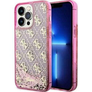 Guess Etui Guess GUHCP14LLC4PSGP Apple iPhone 14 Pro różowy/pink hardcase Liquid Glitter 4G Transculent 12844342 3666339116255
