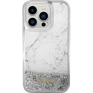 Guess Etui Guess GUHCP14SLCSGSGH Apple iPhone 14 biały/white hardcase Liquid Glitter Marble 12844375 3666339127312