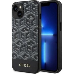 Guess Guess GCube Stripes MagSafe - Etui iPhone 14 (Czarny) 12857762 3666339112424