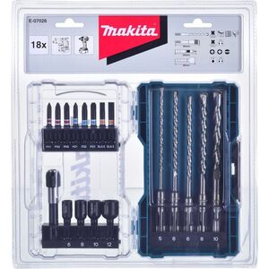 Zestaw narzędzi Makita Zestaw akcesoriów 18szt E-07026 MAKITA 12887381 88381571227