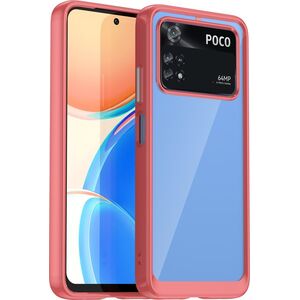 Hurtel OUTER SPACE CASE ETUI DO XIAOMI POCO M4 PRO POKROWIEC Z ELASTYCZNĄ RAMKĄ CZERWONE 12895242 5907769310805