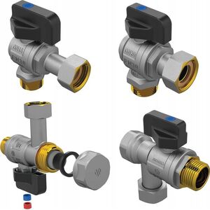 Arco SENA Uniwersalny zestaw zaworów kątowych do kotłów gazowych z filtrami ( 2 szt. 1/2"+ 2szt. 3/4" ) 12951845 8428519081754