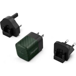 Ładowarka Energizer Energizer Ultimate - Ładowarka sieciowa Multiplug EU / UK / US GaN 20W PD (Zielony) 12996269 3492548232192