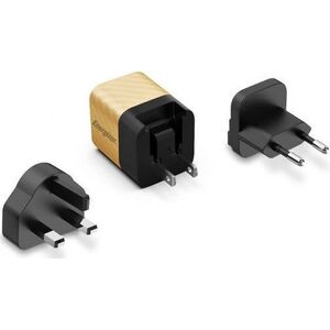 Ładowarka Energizer Energizer Ultimate - Ładowarka sieciowa Multiplug EU / UK / US GaN 20W PD (Złoty) 12996272 3492548232185