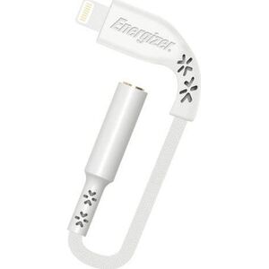 Adapter USB Energizer Energizer HardCase - Adapter audio Lightning do jack 3,5 mm certyfikat MFi 11 cm ROW (Biały) 12996317 3492548227228