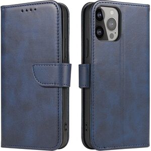 Hurtel Etui portfel z klapką podstawką do iPhone 15 Pro Max Magnet Case - niebieskie 13001894 9145576279304