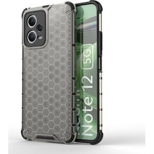 Hurtel Honeycomb etui do Xiaomi Redmi Note 12 5G / Poco X5 5G pancerny hybrydowy pokrowiec czarne 13002041 9145576277690