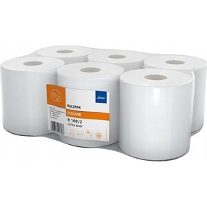 Ellis Ręcznik w rolce Ellis 100m 2w makulatura białe (6) 13013623 5900848003063